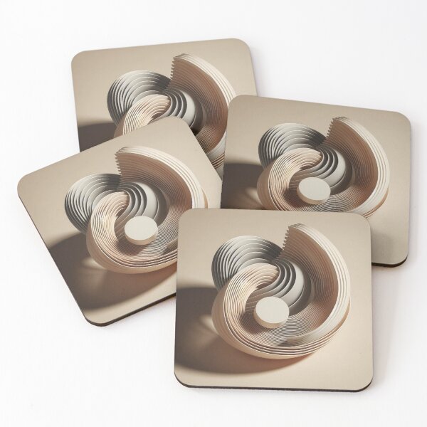 Item preview, Abstract Geometric Shapes with Shadows – Modern Minimalist Design designed and sold by ashokreddy343.