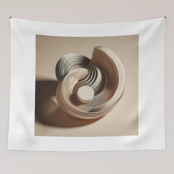 Item preview, Abstract Geometric Shapes with Shadows – Modern Minimalist Design designed and sold by ashokreddy343.