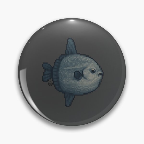 Item preview, Sunfish - Mola Mola - Luna Fish - Pixel Art - 8bit graphics 16bit graphics - Retro Fish Art - Sunfish designed and sold by Kabuji Store.