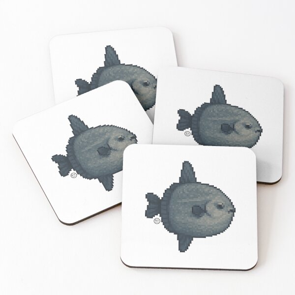 Item preview, Sunfish - Mola Mola - Luna Fish - Pixel Art - 8bit graphics 16bit graphics - Retro Fish Art - Sunfish designed and sold by Kabuji Store.