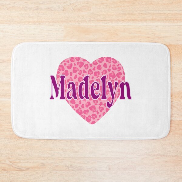 Item preview, Madelyn Name Pink Leopard Heart  designed and sold by Jeallan Designs.