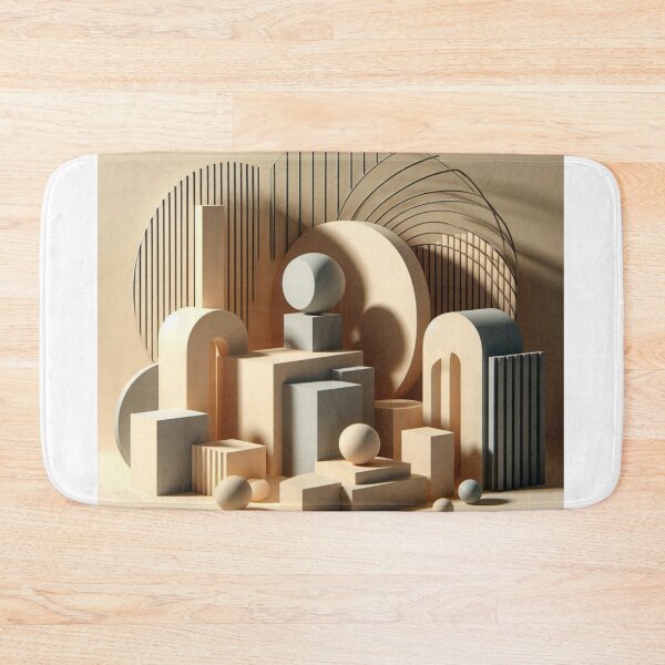 Item preview, Geometric Shadows – Minimal Abstract Art designed and sold by ashokreddy343.