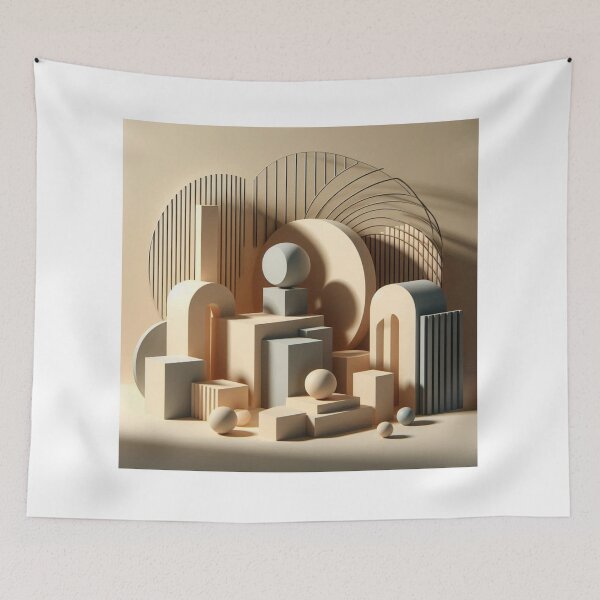 Item preview, Geometric Shadows – Minimal Abstract Art designed and sold by ashokreddy343.