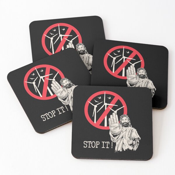 Item preview, Jesus says Stop Wind Power designed and sold by HandicraftArt.