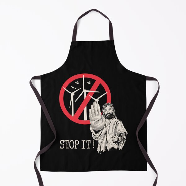 Item preview, Jesus says Stop Wind Power designed and sold by HandicraftArt.