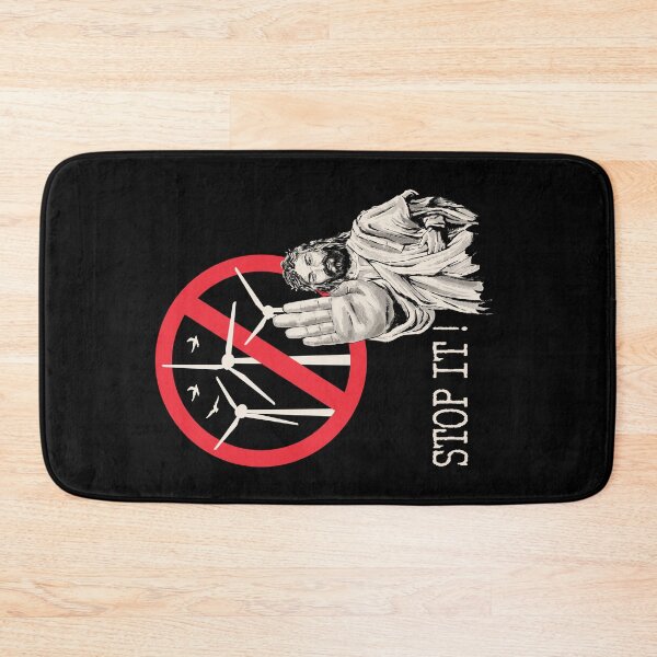 Item preview, Jesus says Stop Wind Power designed and sold by HandicraftArt.