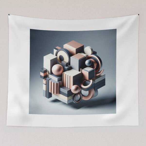 Item preview, Modern Abstract Shapes with Depth designed and sold by ashokreddy343.