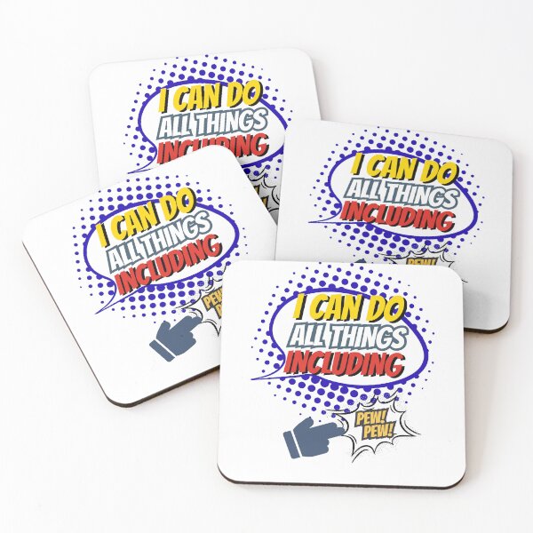 Item preview, I Can Do All Things Including Pew! Pew! designed and sold by GiggleGooods.