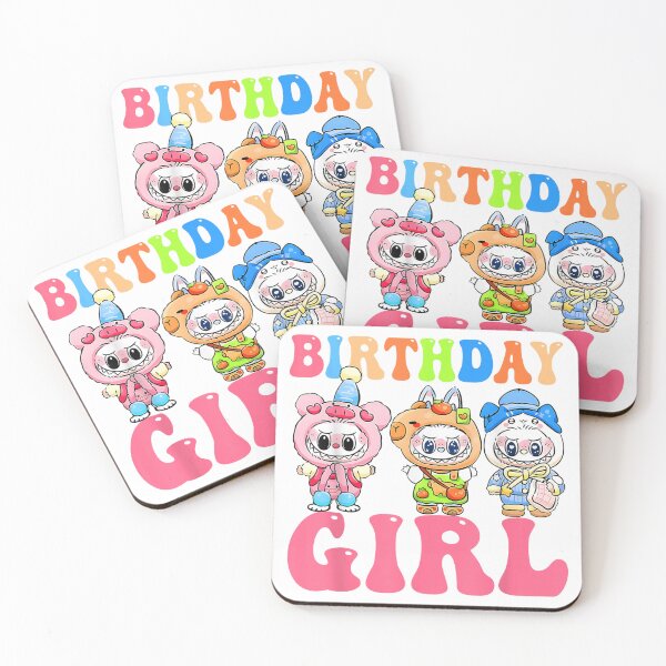 Item preview, Birthday Girl Labubu Set – Colorful Party Crew! designed and sold by violetteskyart-vioart.