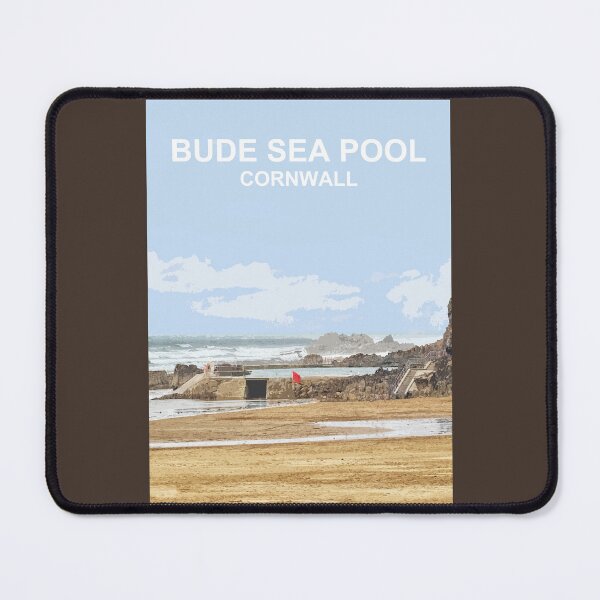 Item preview, Bude Cornwall. Cornish gift Kernow Travel location poster designed and sold by BarbaraGlebska.
