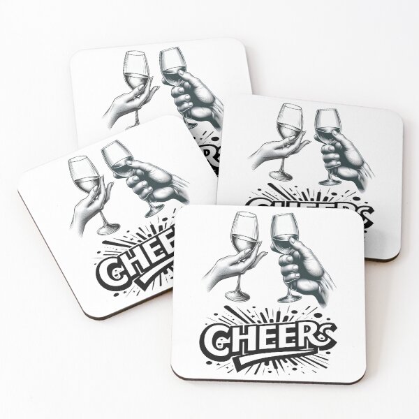 Item preview, Cheers #02 – Minimalist Wine Glass Typography designed and sold by MyAceCrafts.