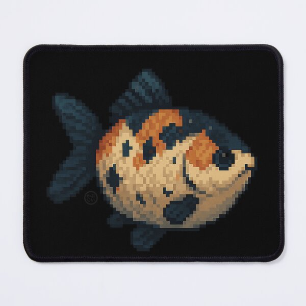 Item preview, Goldfish - Shubunkin Goldfish- Pixel Art - 8bit graphics 16bit graphics - Retro Fish Art designed and sold by Kabuji Store.