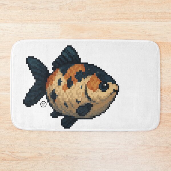 Item preview, Goldfish - Shubunkin Goldfish- Pixel Art - 8bit graphics 16bit graphics - Retro Fish Art designed and sold by Kabuji Store.