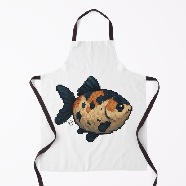 Item preview, Goldfish - Shubunkin Goldfish- Pixel Art - 8bit graphics 16bit graphics - Retro Fish Art designed and sold by Kabuji Store.