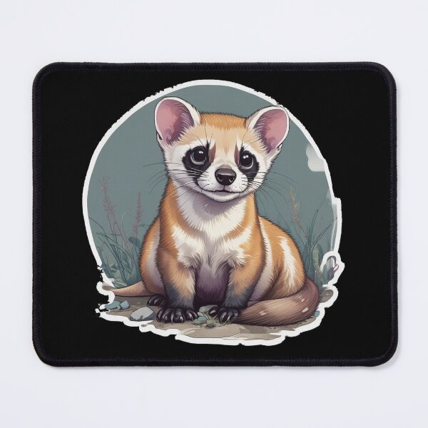 Item preview, Black footed ferret designed and sold by GasconyPassion.