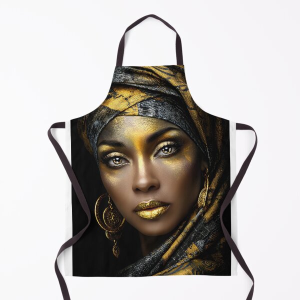 Item preview, Radiant Beauty in Gold and Black Fabric Style Art designed and sold by Artessie.