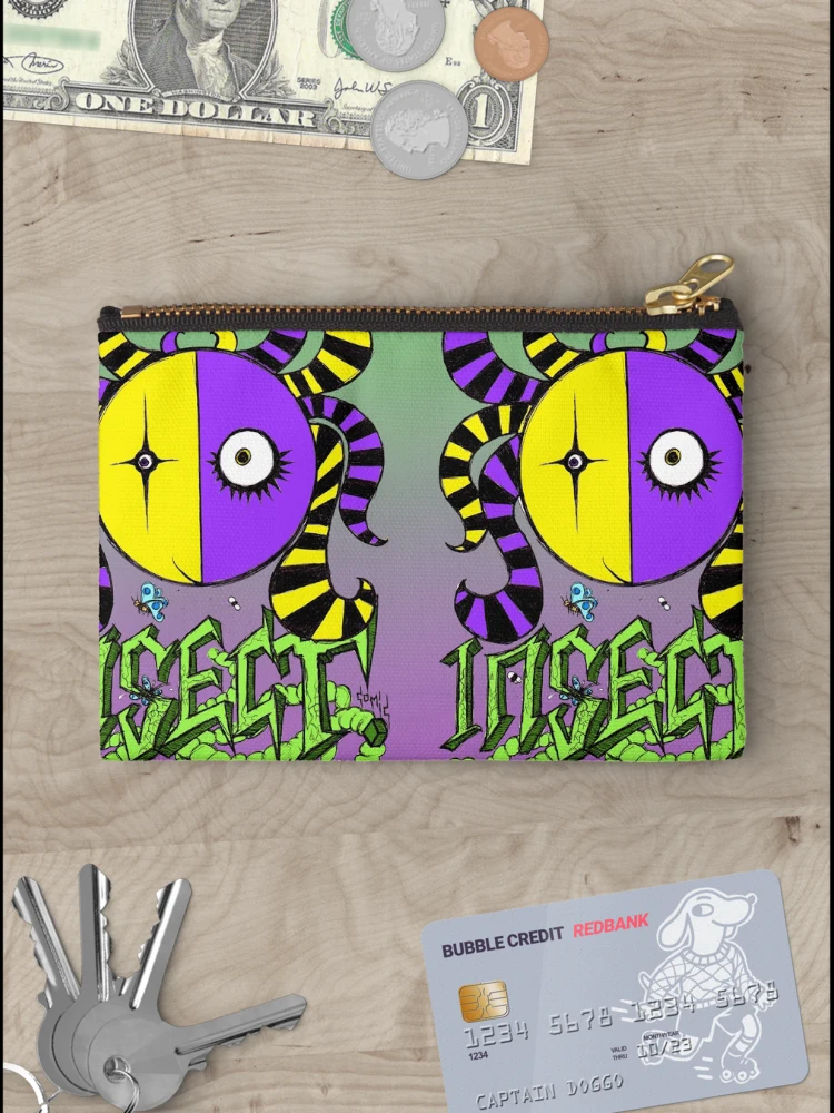 Thumbnail 3 of 4, Zipper Pouch, Insect designed and sold by PERCENTUM DESIGNS.