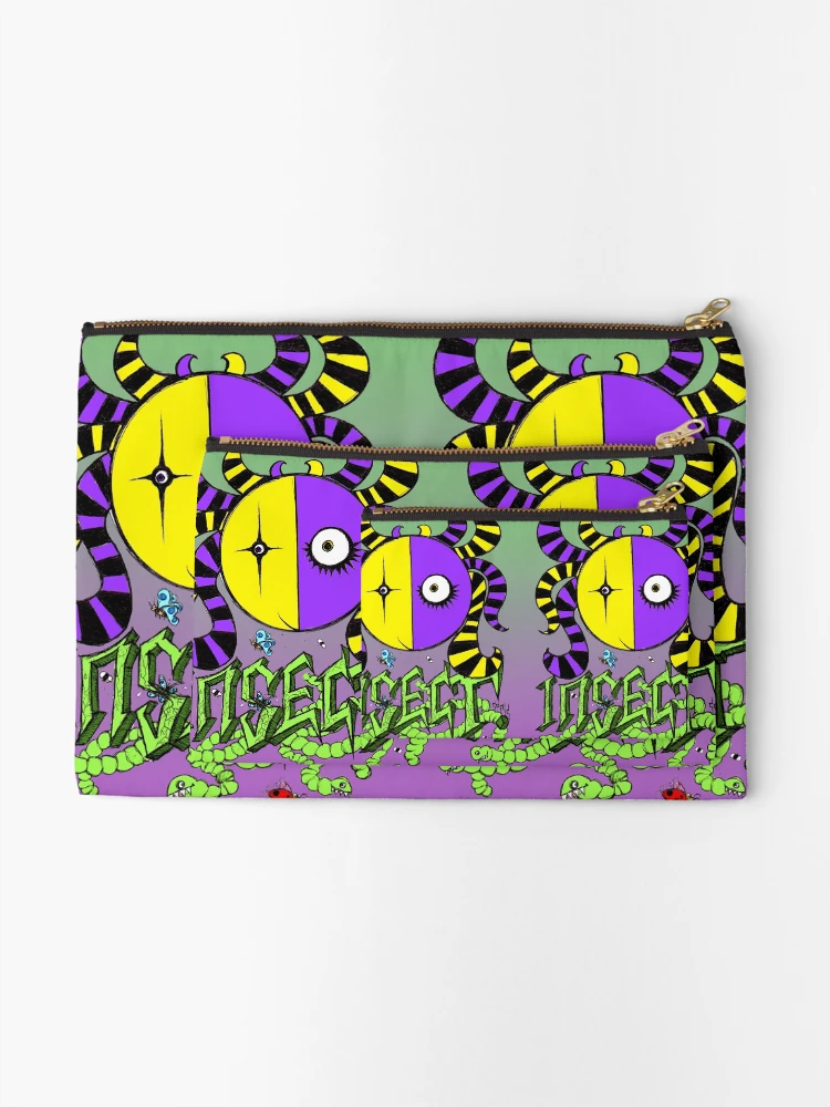 Thumbnail 2 of 4, Zipper Pouch, Insect designed and sold by PERCENTUM DESIGNS.