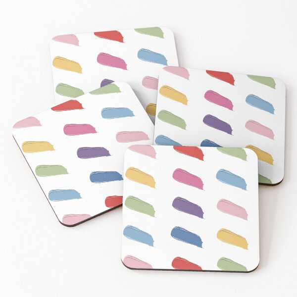 Item preview, Colorful Brush Strokes – Abstract Paint Palette Sticker designed and sold by Munsuni.