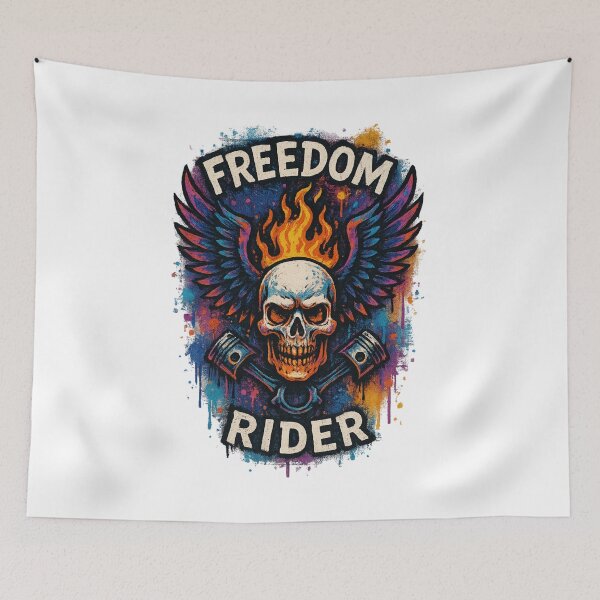 Item preview, Freedom Graffiti Skull & Eagle Wings designed and sold by Maggrafi.