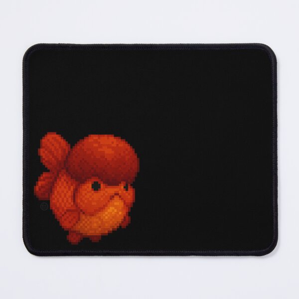 Item preview, Goldfish - Chunky Art - Retro Fish Art - Orange Oranda Goldfish - Red Oranda designed and sold by Kabuji Store.