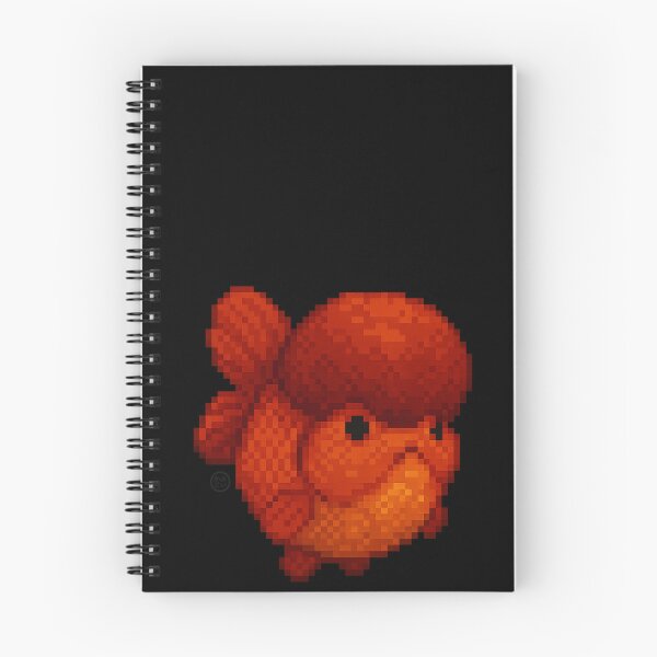 Item preview, Goldfish - Chunky Art - Retro Fish Art - Orange Oranda Goldfish - Red Oranda designed and sold by Kabuji Store.