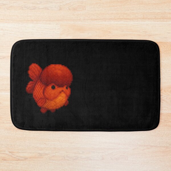 Item preview, Goldfish - Chunky Art - Retro Fish Art - Orange Oranda Goldfish - Red Oranda designed and sold by Kabuji Store.