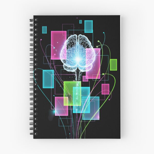 Item preview, Futuristic colorful digital brain with blocks designed and sold by AFernandesDSG.