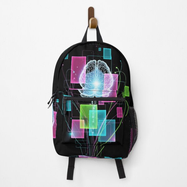 Item preview, Futuristic colorful digital brain with blocks designed and sold by AFernandesDSG.
