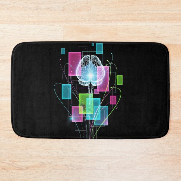 Item preview, Futuristic colorful digital brain with blocks designed and sold by AFernandesDSG.