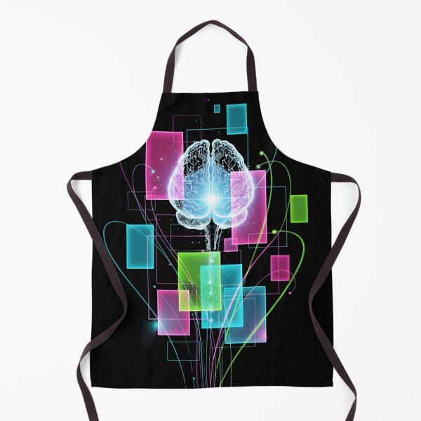 Item preview, Futuristic colorful digital brain with blocks designed and sold by AFernandesDSG.
