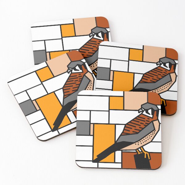 Item preview, Mondrian American Kestrel designed and sold by CCArtPrints.