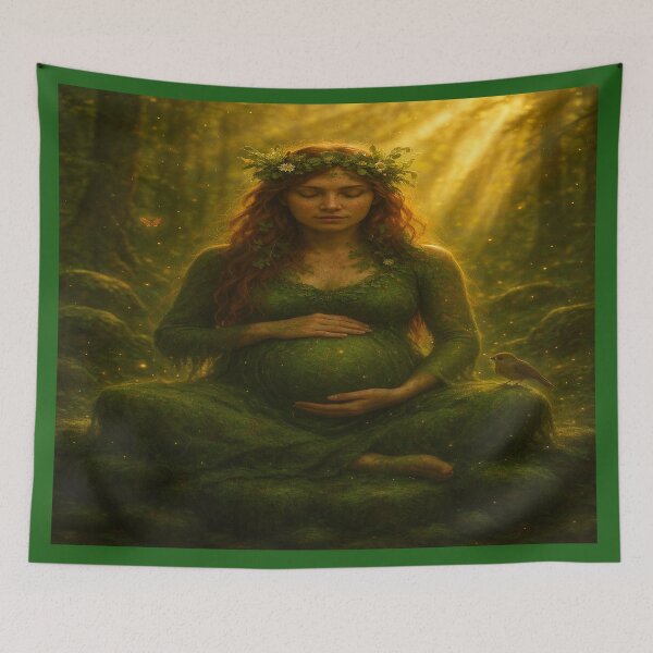 Item preview, Mother Earth – Whimsical Forest Portrait designed and sold by EarthandOcean.