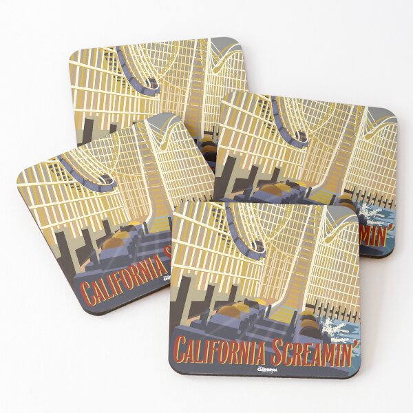 Item preview, California Screamin  – Vintage Amusement Park Art designed and sold by neildoch.
