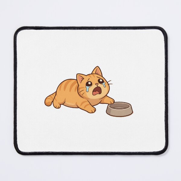 Item preview, Cute fat cat crying for food designed and sold by Masonbacon.