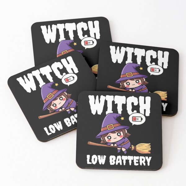 Item preview, WITCH LOW BATTERY - WITCH HALLOWEEN designed and sold by KEF Custom.