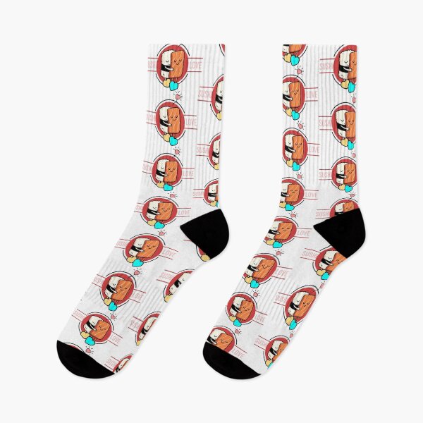 Item preview, Cute Sushi Love Hug Cartoon – Funny Japanese Food Art designed and sold by graphicnew.