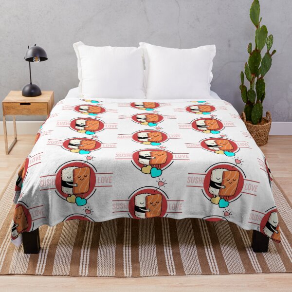 Item preview, Cute Sushi Love Hug Cartoon – Funny Japanese Food Art designed and sold by graphicnew.