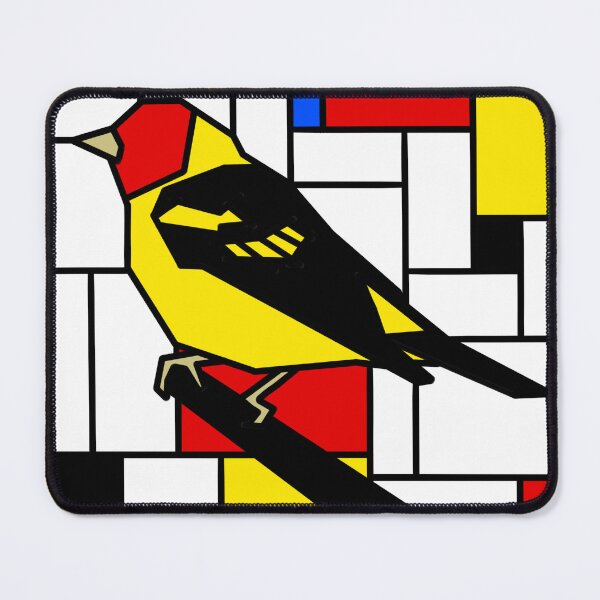 Item preview, Mondrian Western Tanager designed and sold by CCArtPrints.