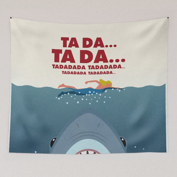 Item preview, TA DA… The Shark! – Cult Movie Poster Parody designed and sold by NiceHatHarry.
