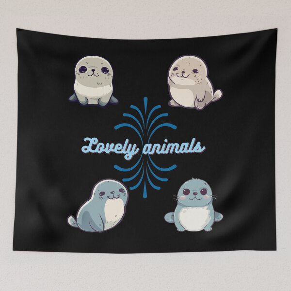 Item preview, Lovely animal - cute baby seal art  designed and sold by MegiSmile.