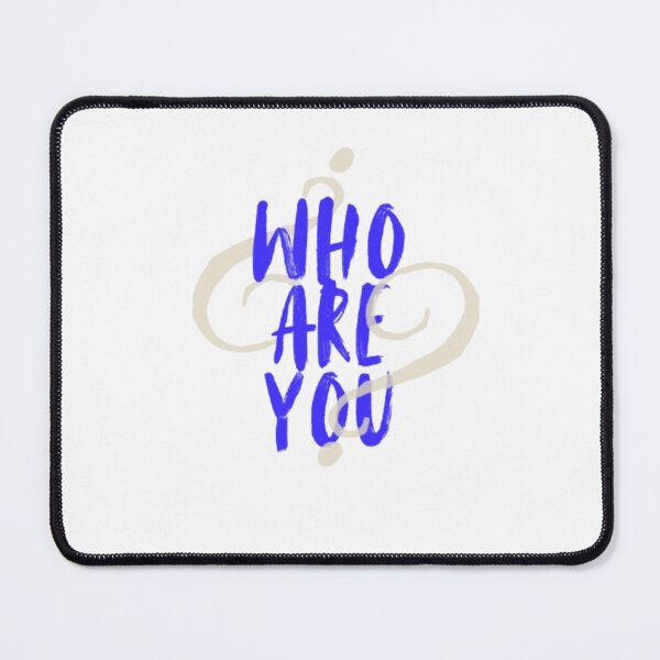 Item preview, WHO ARE YOU?, in blue. designed and sold by willowisles.