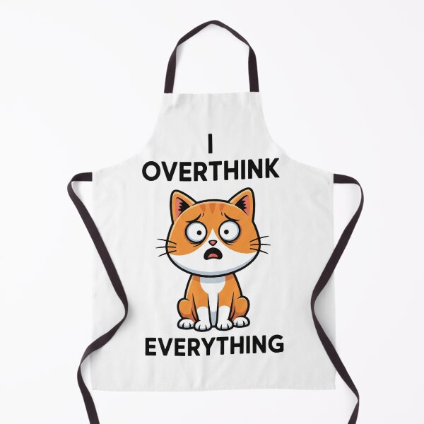 Item preview, Anxious Cat I Overthink Everything Funny Graphic Design designed and sold by StickyGuys.