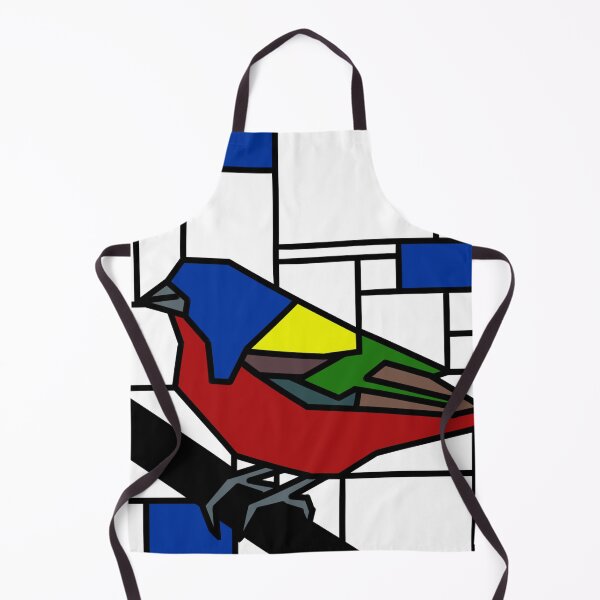 Item preview, Mondrian Painted Bunting designed and sold by CCArtPrints.