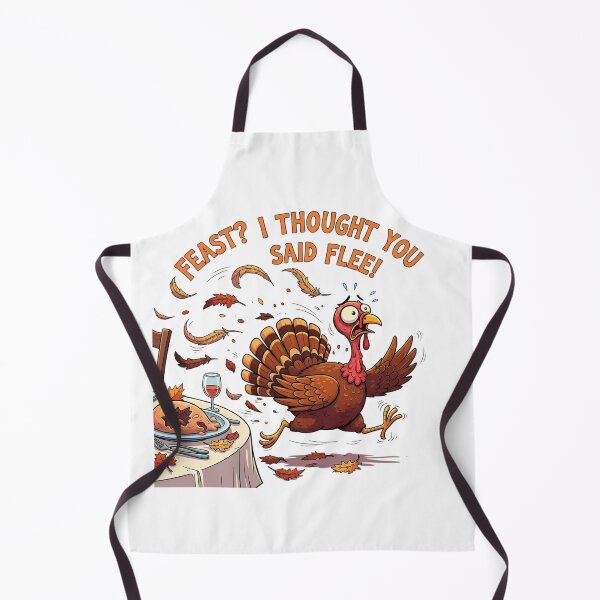 Item preview, Funny Escaping Turkey Thanksgiving designed and sold by Pixelzo.