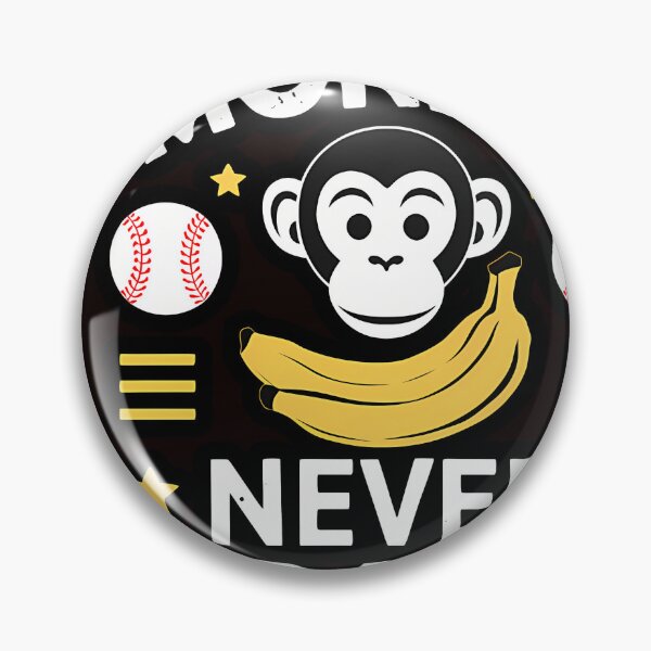 Item preview, Monkey Never Cramp - Funny Baseball  designed and sold by Vevonina.