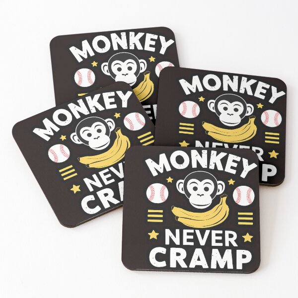 Item preview, Monkey Never Cramp - Funny Baseball  designed and sold by Vevonina.