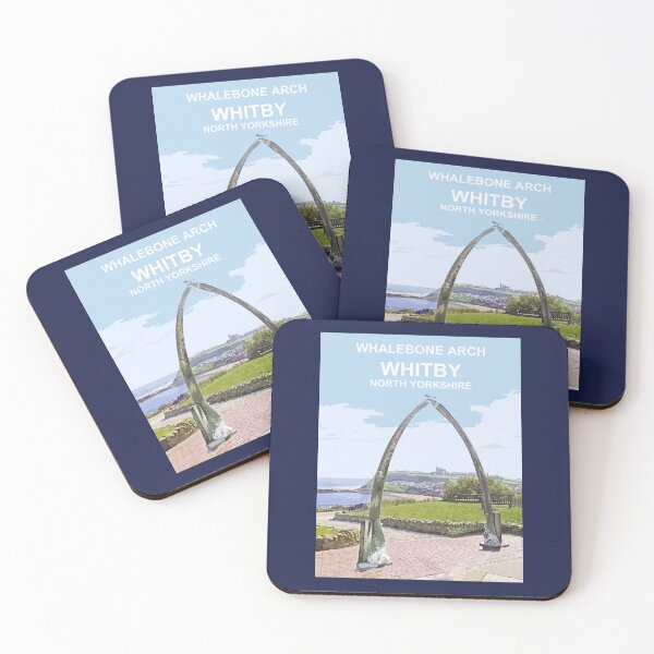Item preview, Whitby North Yorkshire Whalebone Arch Travel location poster  designed and sold by BarbaraGlebska.