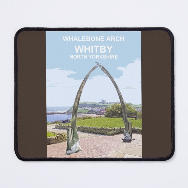 Item preview, Whitby North Yorkshire Whalebone Arch Travel location poster designed and sold by BarbaraGlebska.