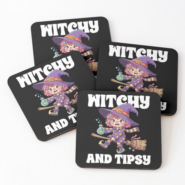 Item preview, WITCHY AND TIPSY - WITCH HALLOWEEN designed and sold by KEF Custom.